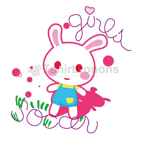 Rabbit T-shirts Iron On Transfers N6884 - Click Image to Close